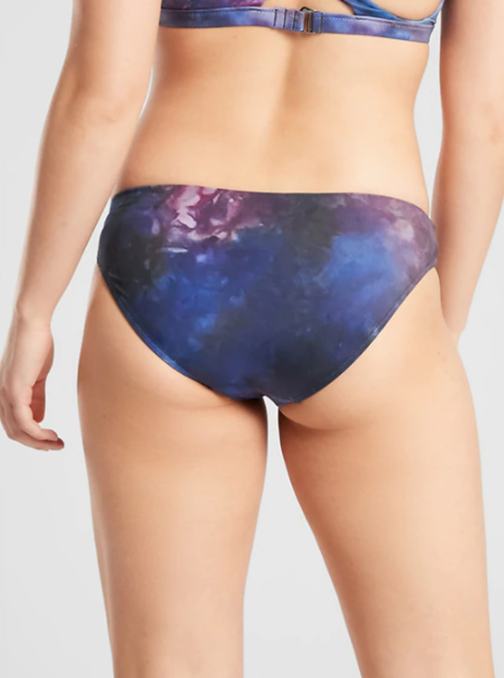 Athleta XS tie dye Supernova Medium Bikini Bottom swim bathing suit summer pool